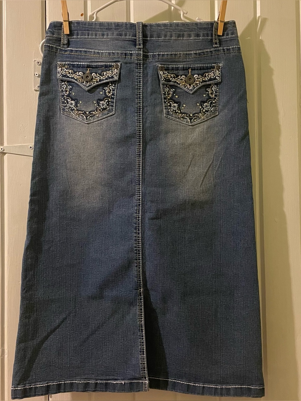 Revolution by Revolt Y2K midi Jean skirt-junior size 16 NWT